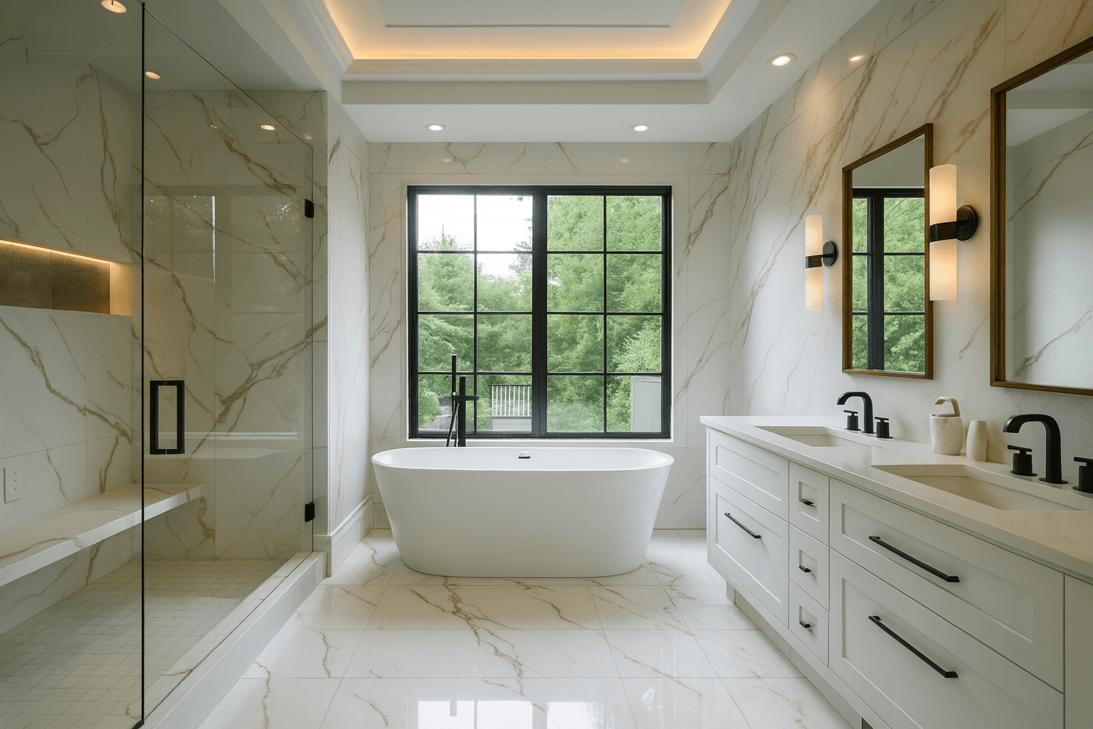 Designer bathroom remodel - luxury fixtures